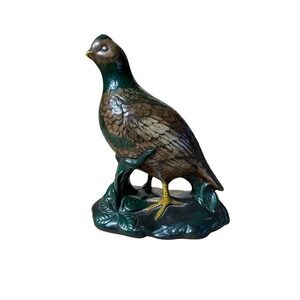 Vintage Holland Quail/Pheasant Bird Ceramic Statue Figurine. wildlife decor.
